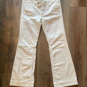 American Eagle Wide Leg White Denim